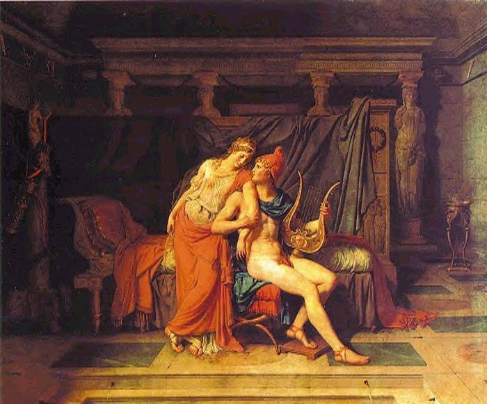 Jacques-Louis David Paris and Helen oil painting image